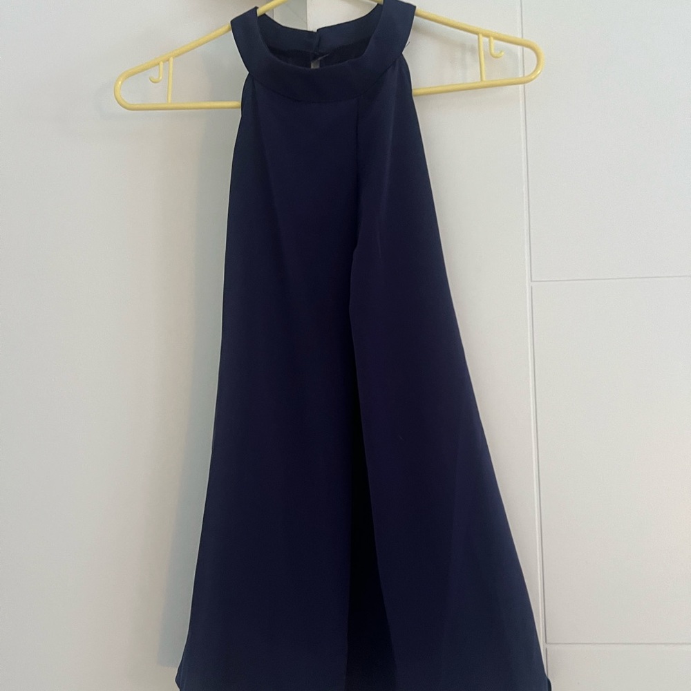 Willow & Clay Navy Halter Top